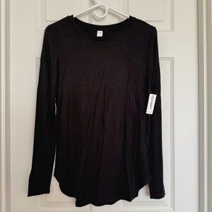 Old Navy Black Long Sleeve Crewneck Top – Size S